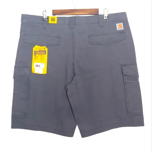 Carhartt Rugged Flex Relaxed Fit Canvas Cargo Work Short Gray Size 40 New w/ Tag - Picture 2 of 15